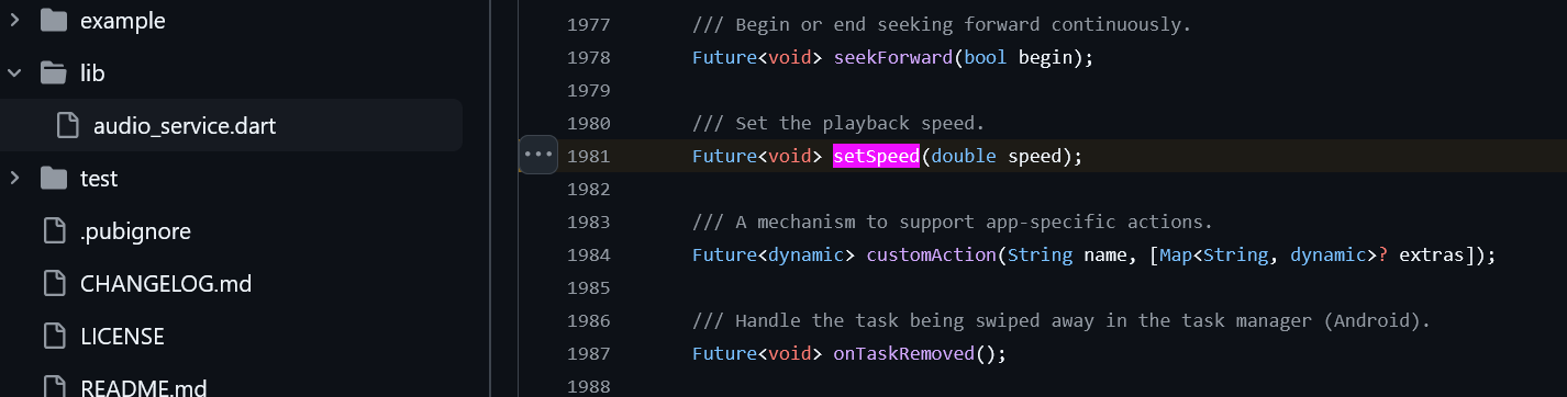 audio_service Flutter library